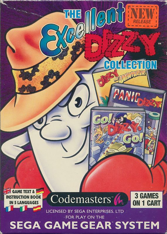 Excellent Dizzy Collection box art for Sega Game Gear